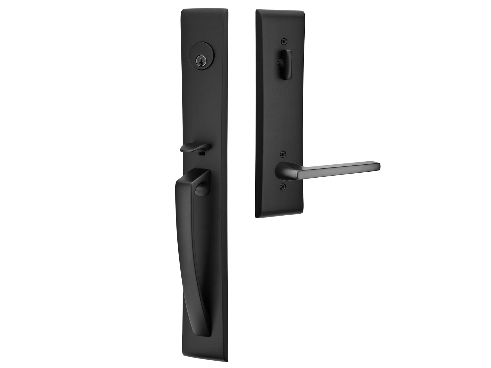 Emtek Hera Mortise Entry Handleset Flat Black US19