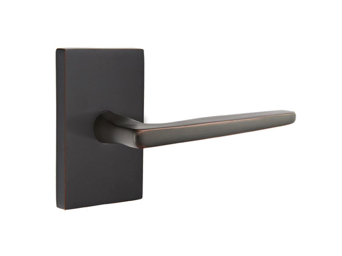 Emtek Hermes Brass Lever Oil Rubbed Bronze US10B