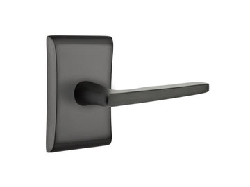 Emtek Hermes Brass Lever Flat Black US19