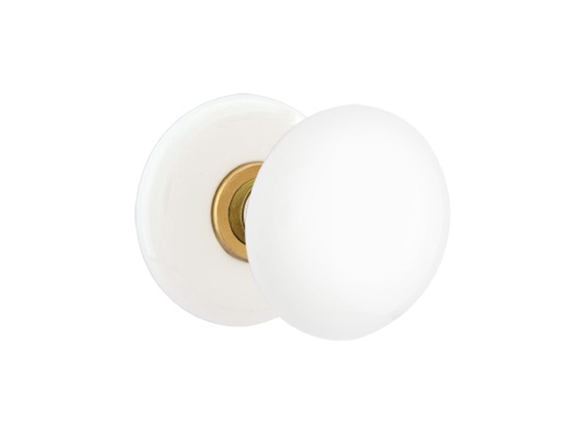 Emtek Ice White Porcelain Knob French Antique US7