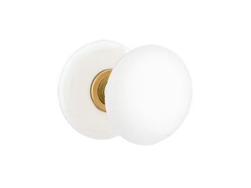 Emtek Ice White Porcelain Knob French Antique US7