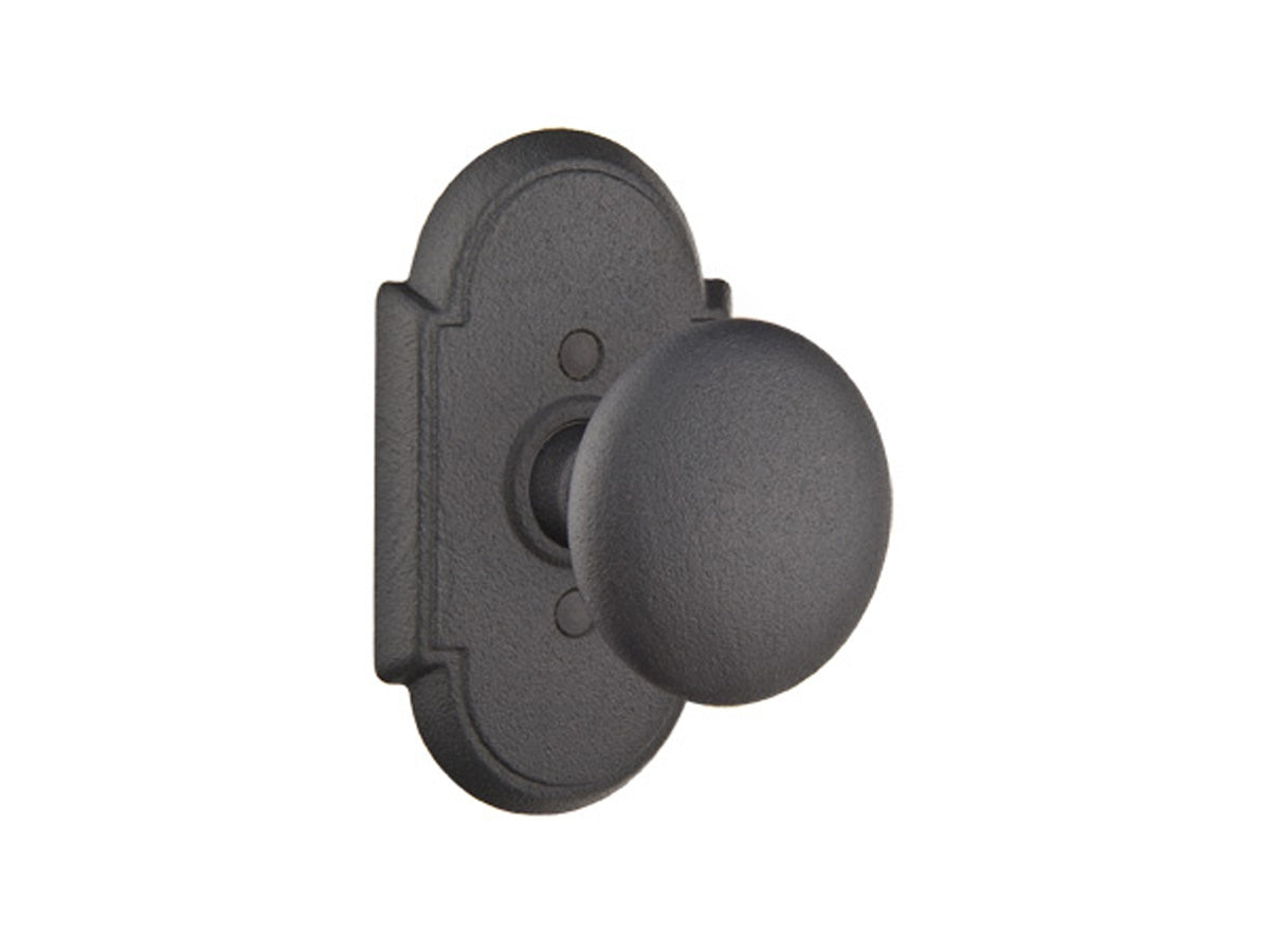 Emtek Jamestown Knob Flat Black Steel FBS