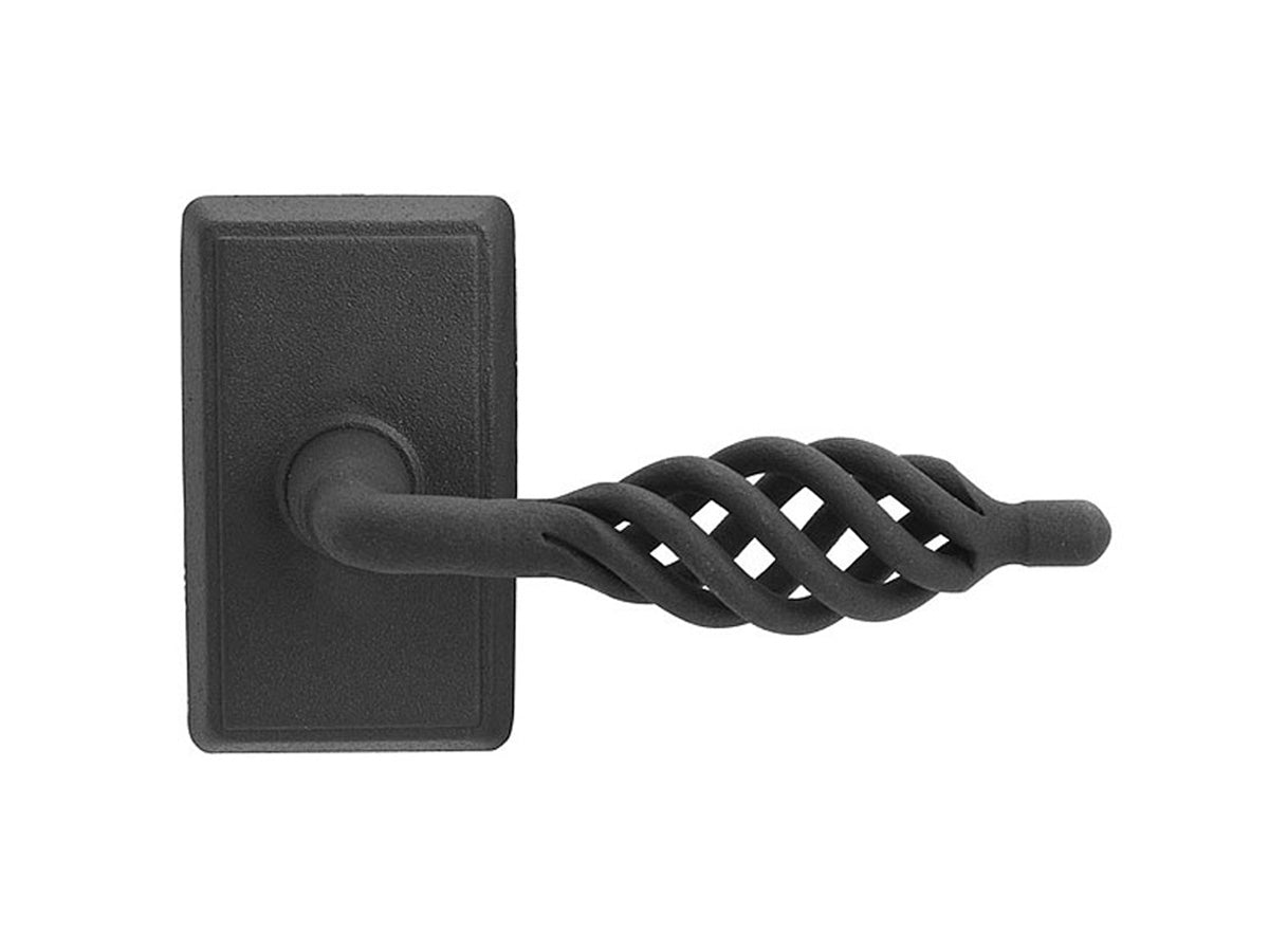 Emtek Lafayette Lever Flat Black Steel FBS