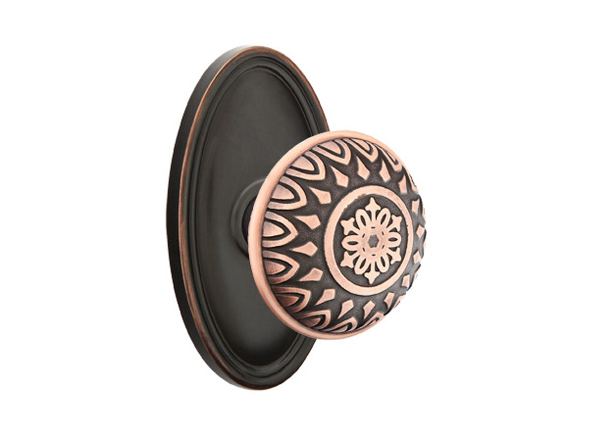 Emtek Lancaster Brass Knob Oil Rubbed Bronze US10B
