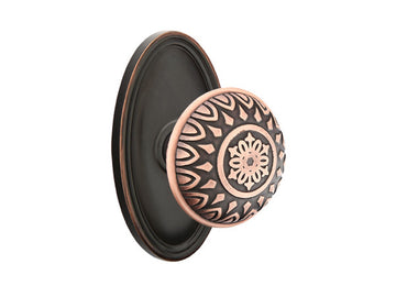 Emtek Lancaster Brass Knob Oil Rubbed Bronze US10B