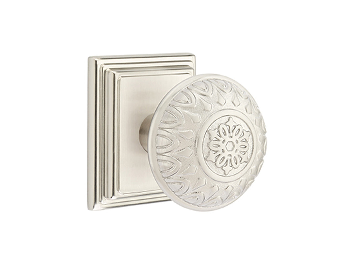 Emtek Lancaster Brass Knob Satin Nickel US15