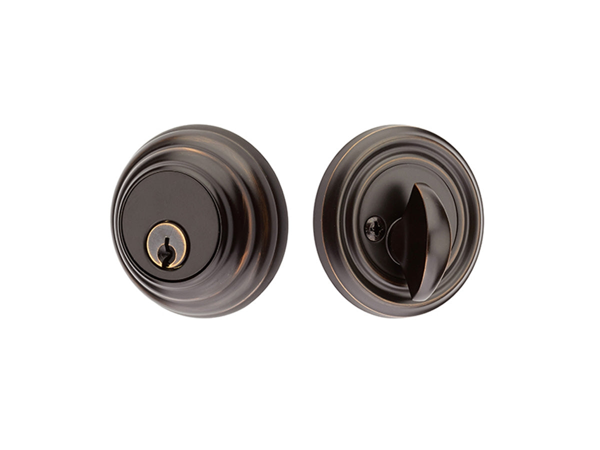 Emtek Brass Low Profile Deadbolt Oil Rubbed Bronze US10B