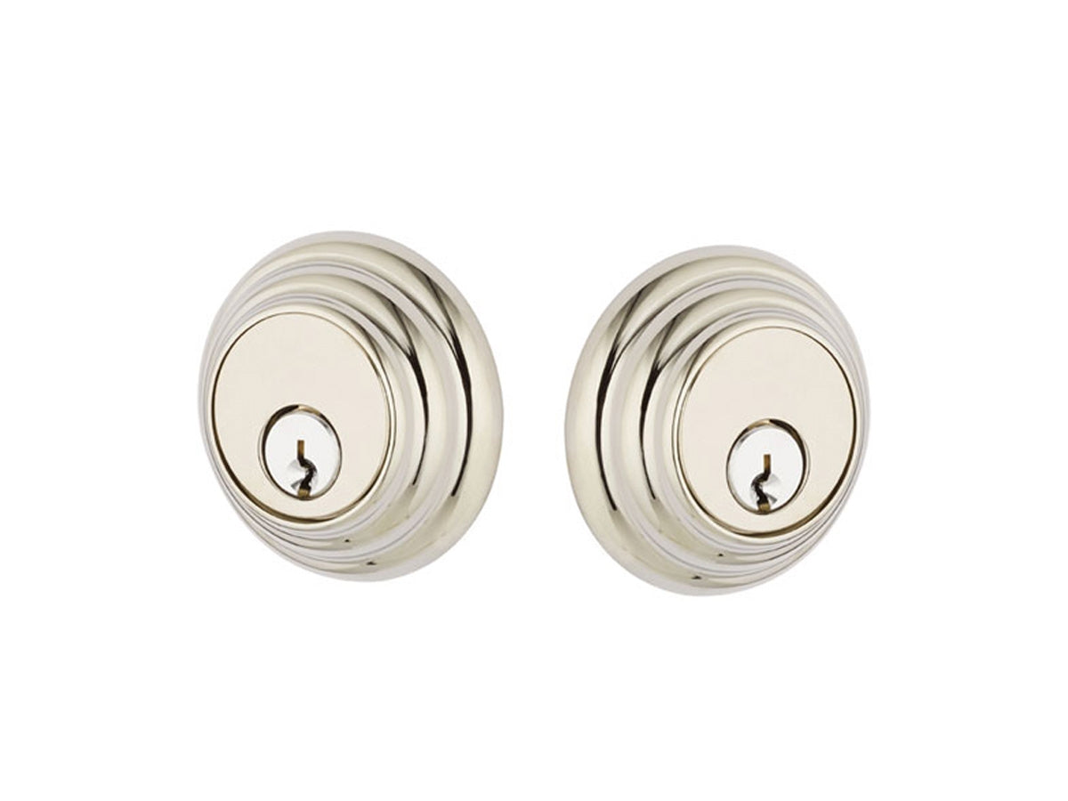 Emtek Brass Low Profile Deadbolt Polished Nickel US14
