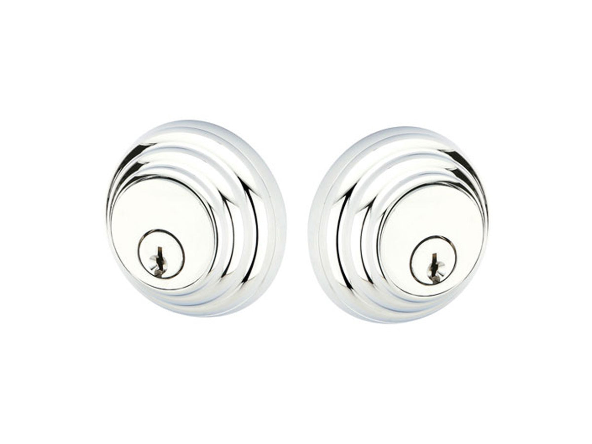 Emtek Brass Low Profile Deadbolt Polished Chrome US26