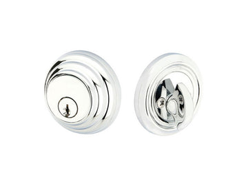 Emtek Brass Low Profile Deadbolt Polished Chrome US26