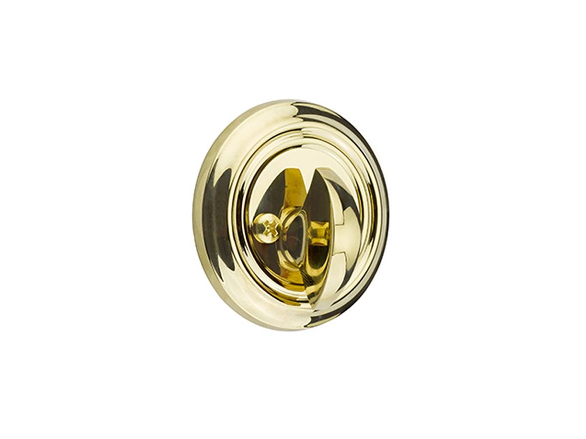 Emtek Brass Low Profile Deadbolt Polished Brass US3