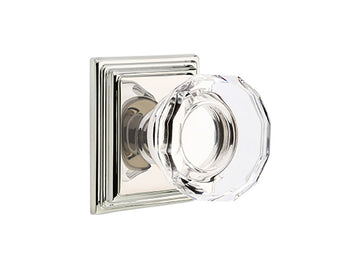 Emtek Lowell Crystal Knob Polished Nickel US14