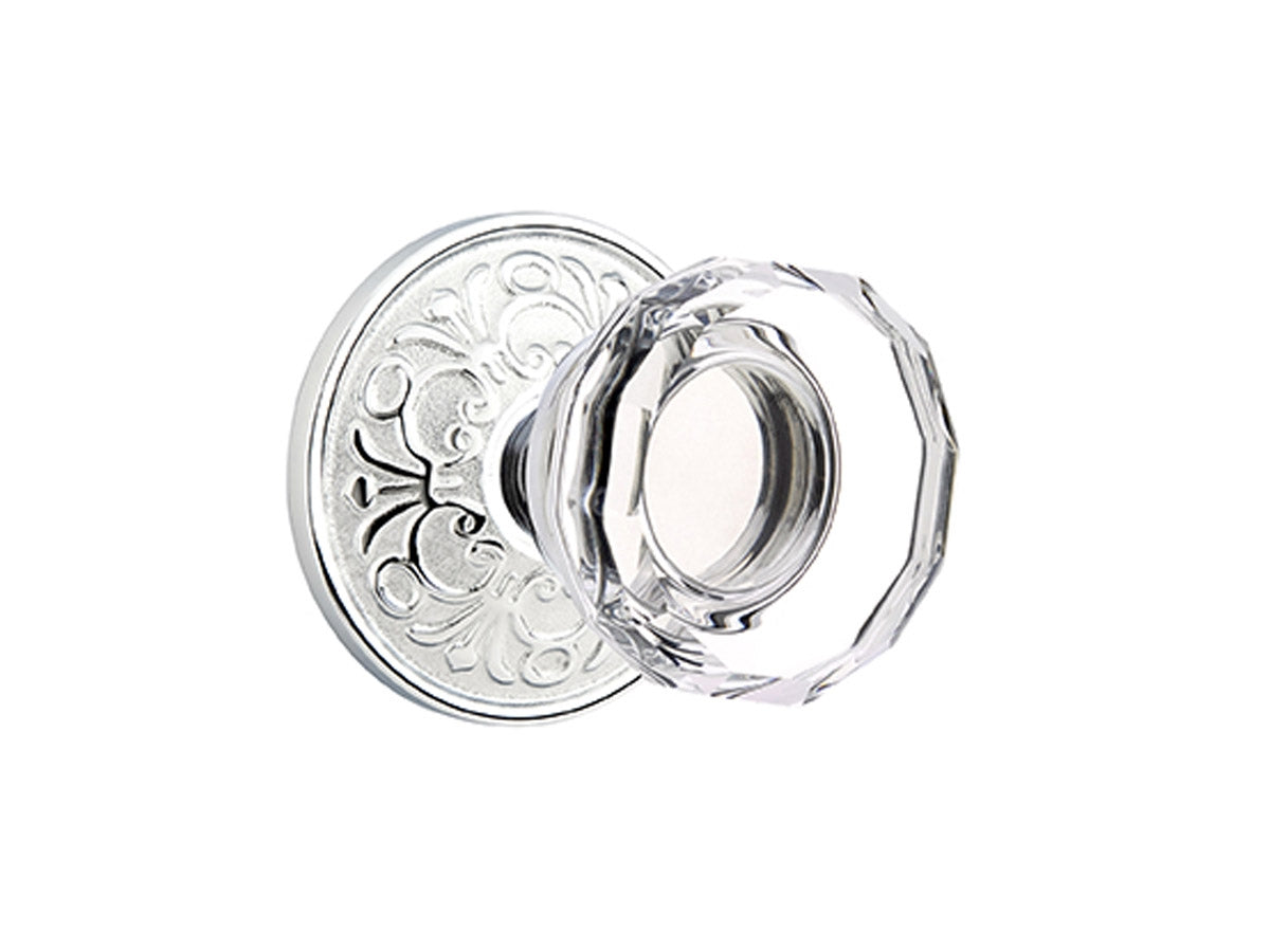 Emtek Lowell Crystal Knob Polished Chrome US26