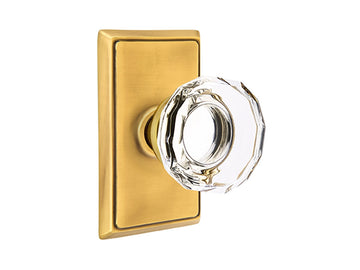 Emtek Lowell Crystal Knob French Antique US7