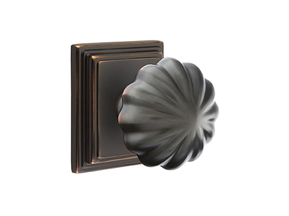 Emtek Melon Brass Knob Oil Rubbed Bronze US10B