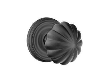 Emtek Melon Brass Knob Flat Black US19