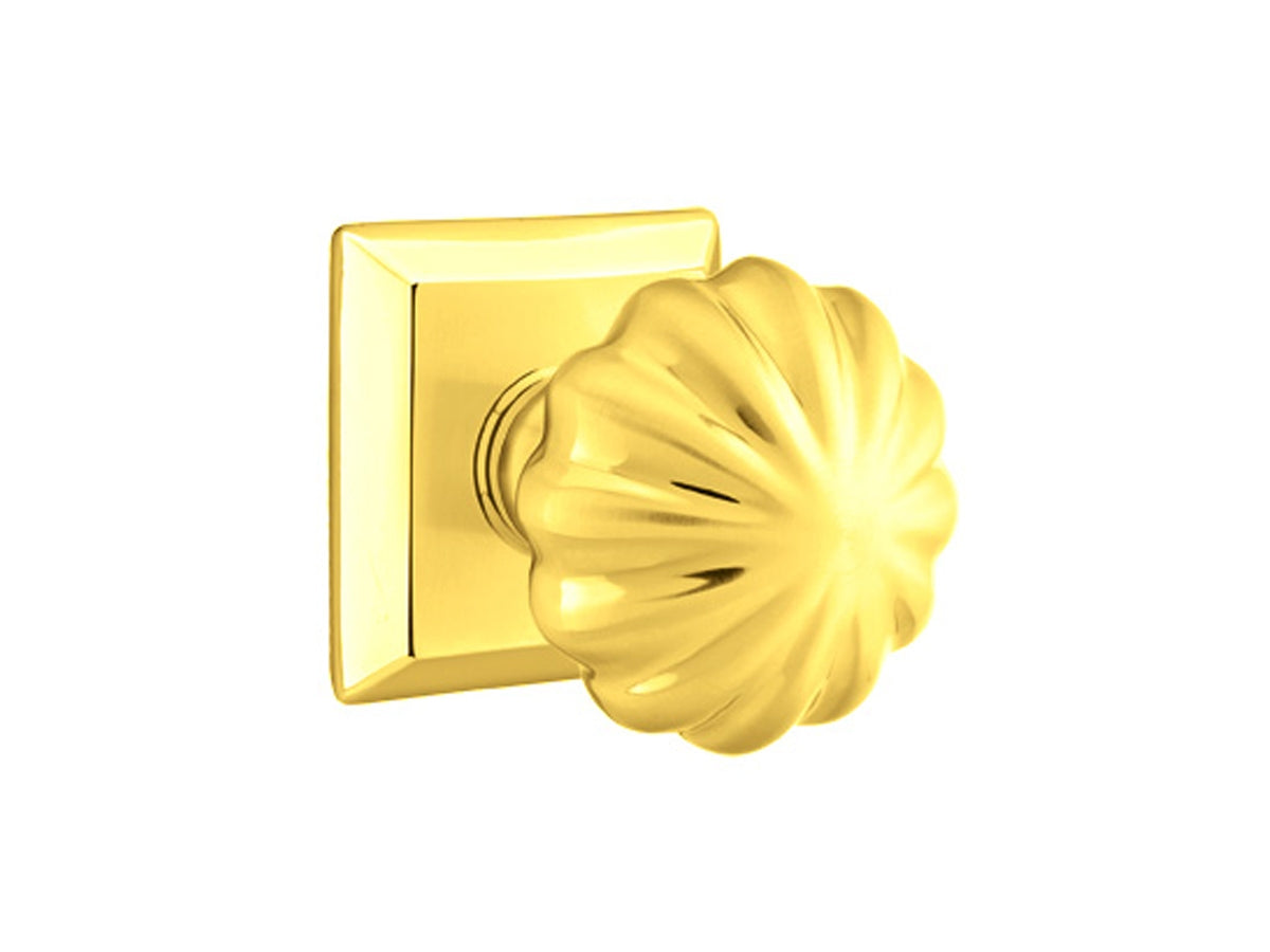 Emtek Melon Brass Knob Polished Brass US3