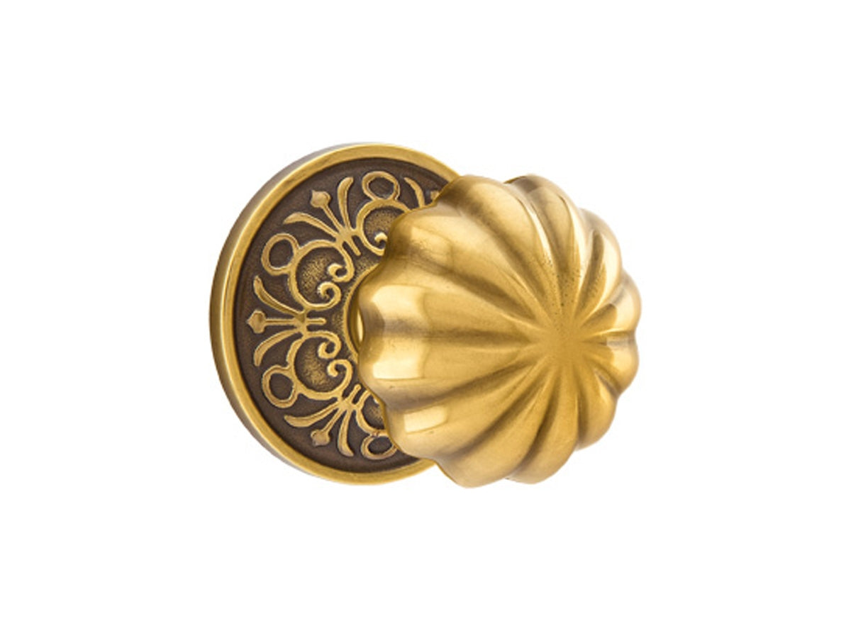 Emtek Melon Brass Knob French Antique US7