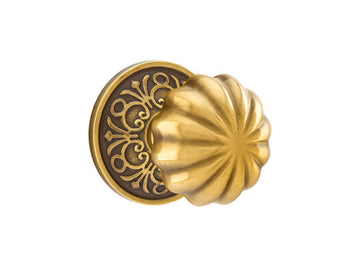 Emtek Melon Brass Knob French Antique US7