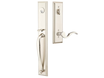 Emtek Middleton Mortise Entry Handleset Satin Nickel US15