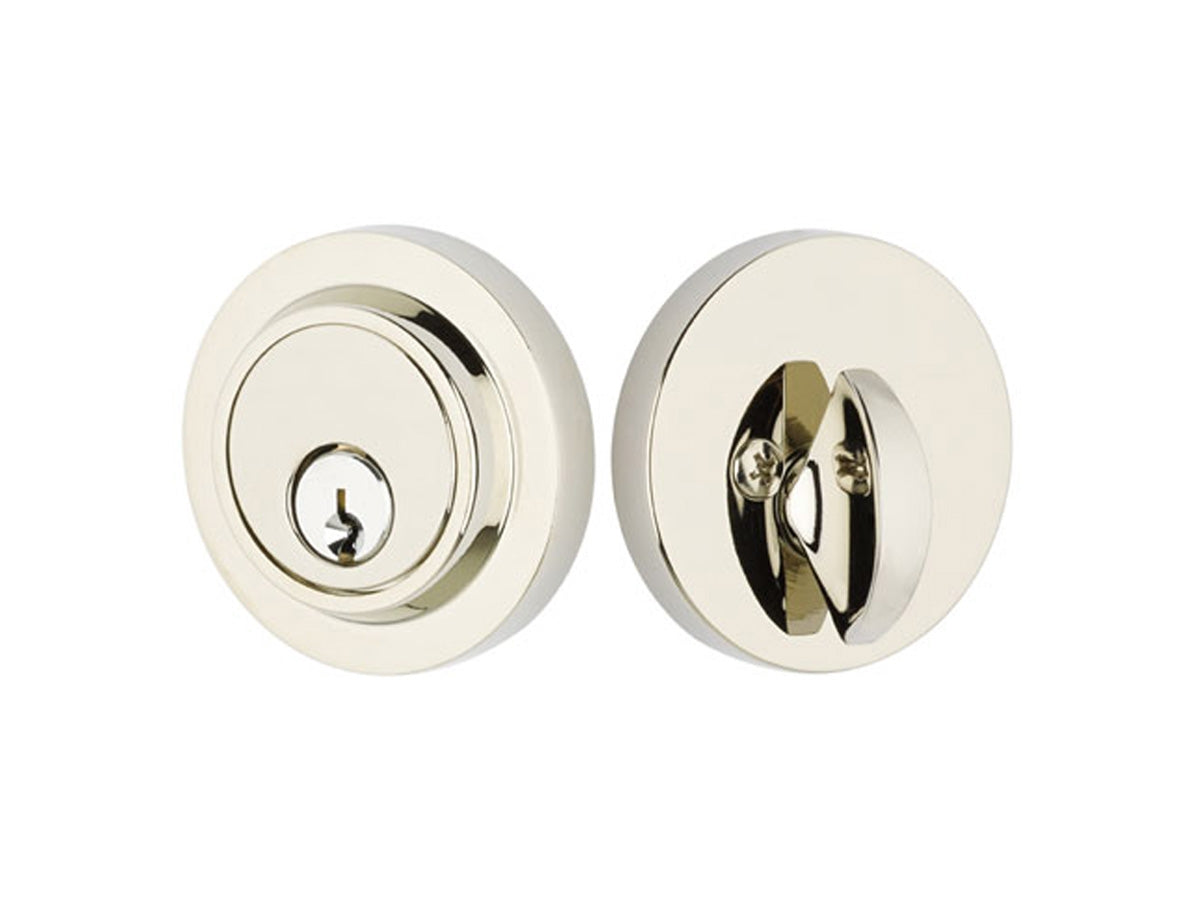 Emtek Brass Modern Deadbolt Polished Nickel US14