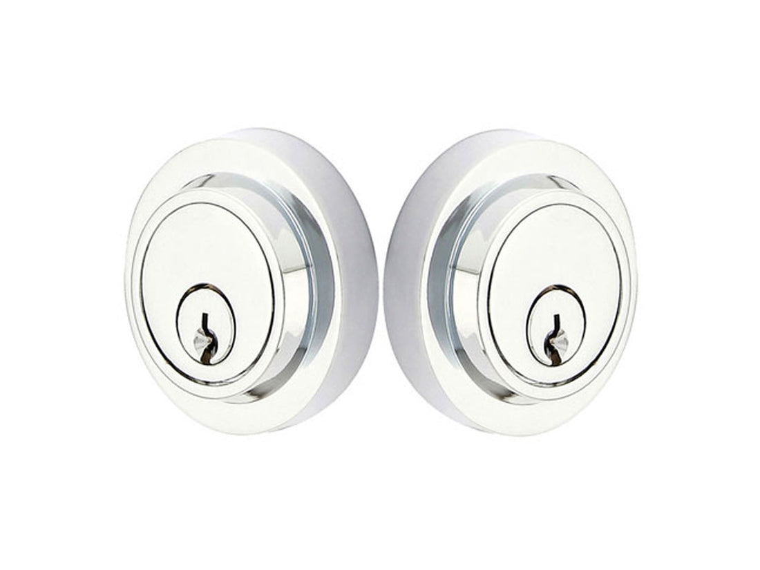 Emtek Brass Modern Deadbolt  Polished Chrome US26