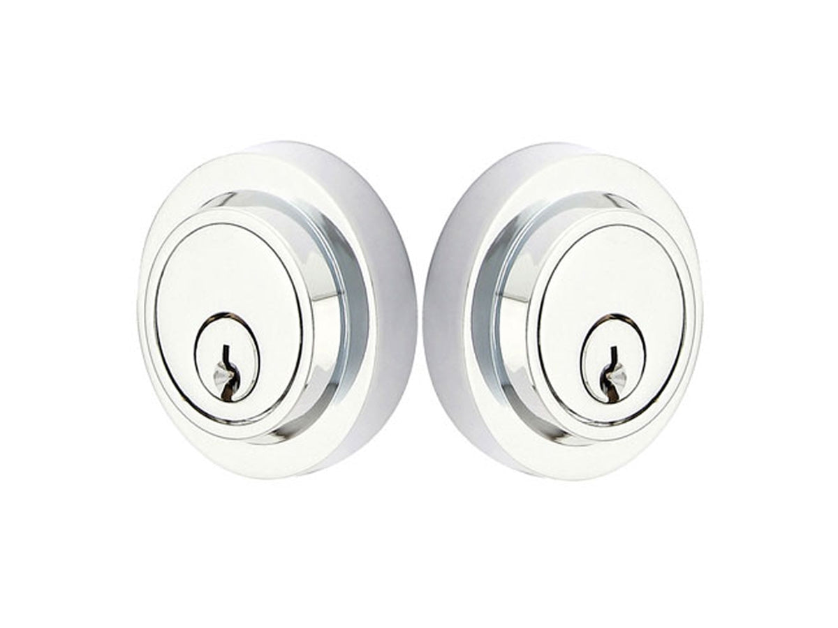 Emtek Brass Modern Deadbolt  Polished Chrome US26