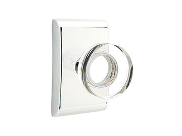 Emtek Modern Disk Crystal Knob Polished Chrome US26