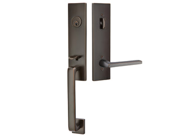Emtek Mormont Mortise Entry Handleset Oil Rubbed Bronze US10B