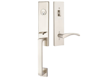 Emtek Mormont Mortise Entry Handleset Satin Nickel US15