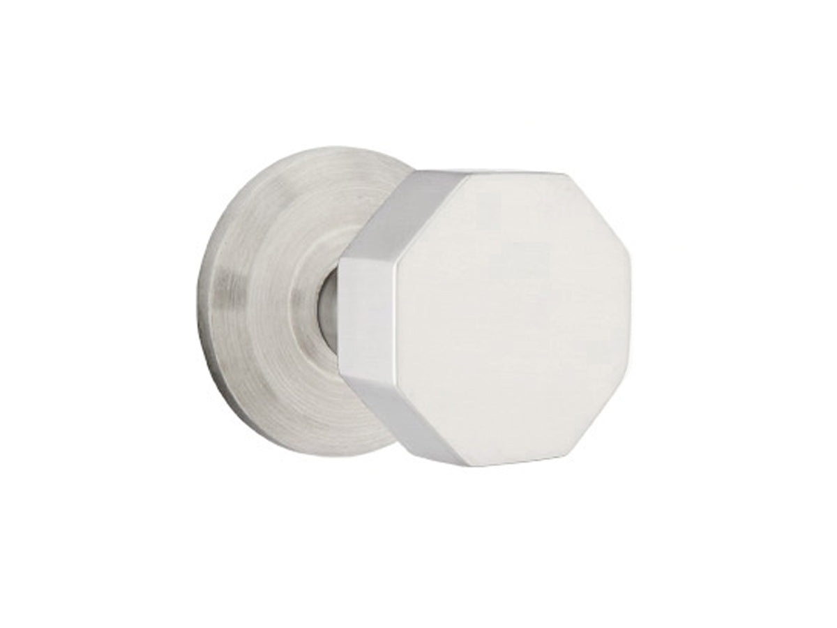 Emtek Octagon Knob Brushed Stainless Steel SS