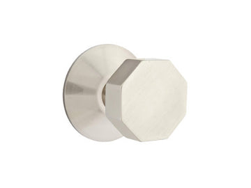 Emtek Octagon Brass Knob Satin Nickel US15