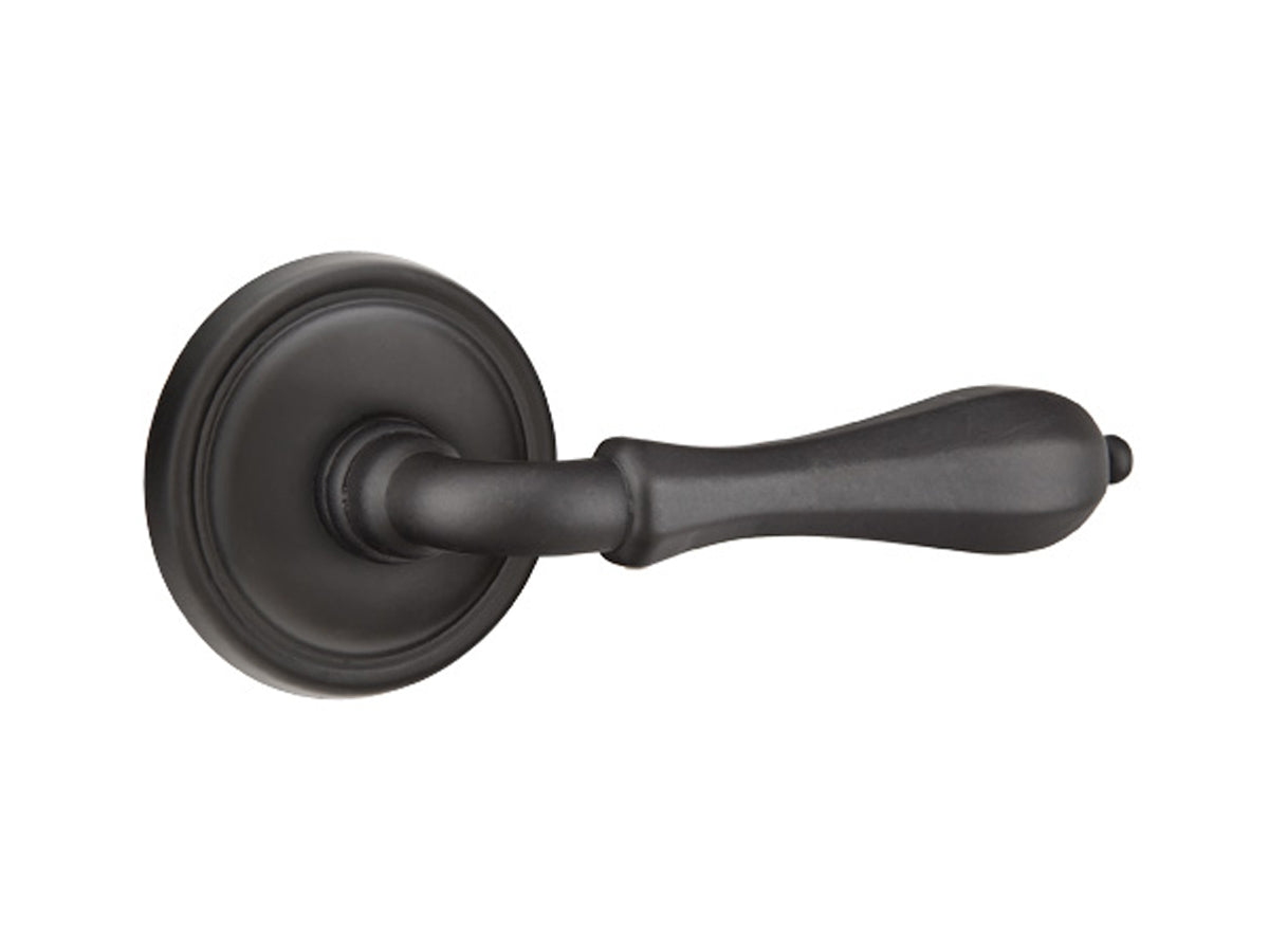 Emtek Octagon Lever Flat Black Bronze Patina FB