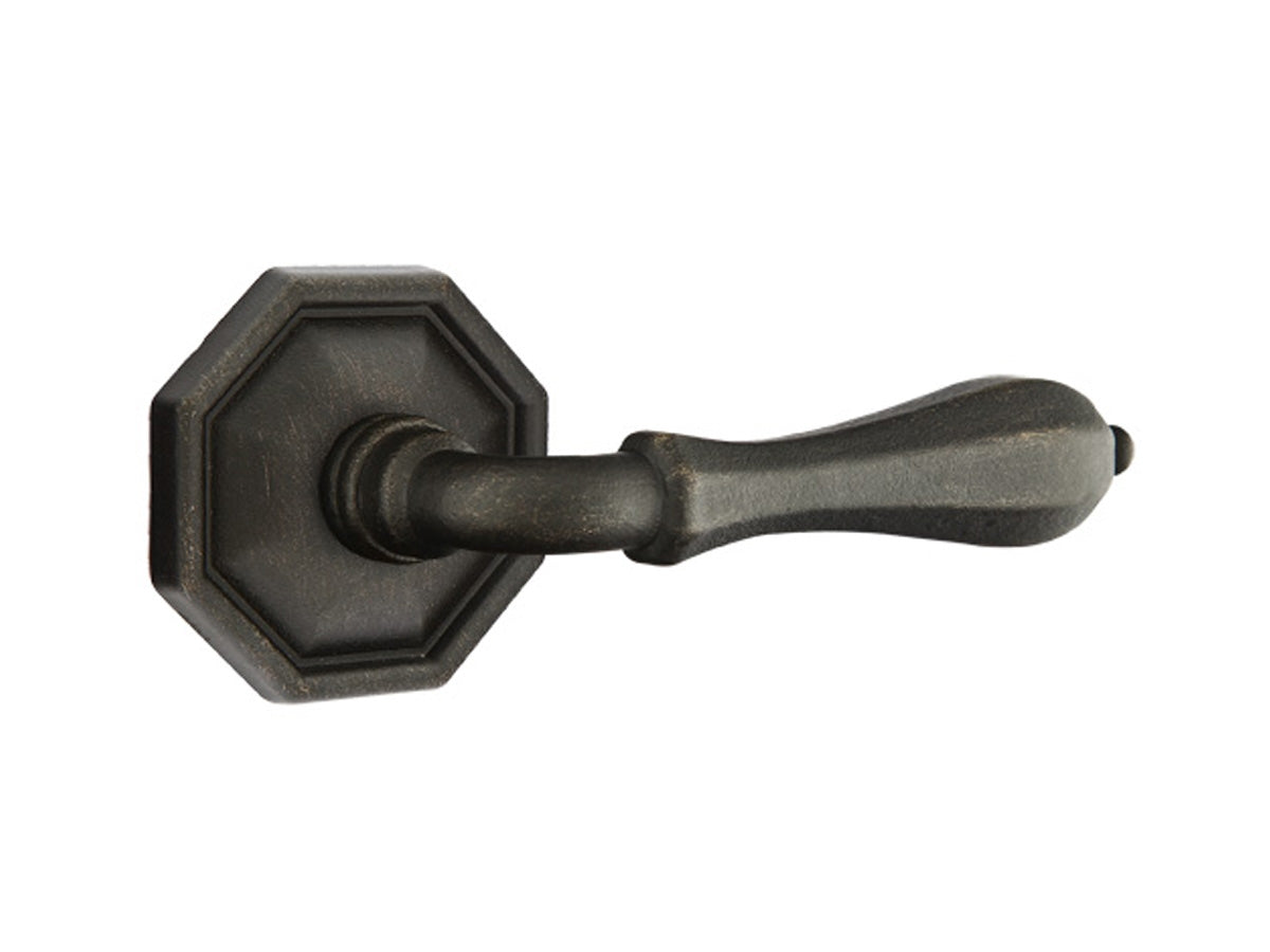 Emtek Octagon Lever Medium Bronze Patina MB