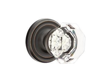 Emtek Old Town Clear Crystal Knob Oil Rubbed Bronze US10B