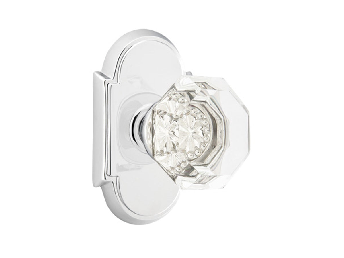 Emtek Old Town Clear Crystal Knob Polished Chrome US26
