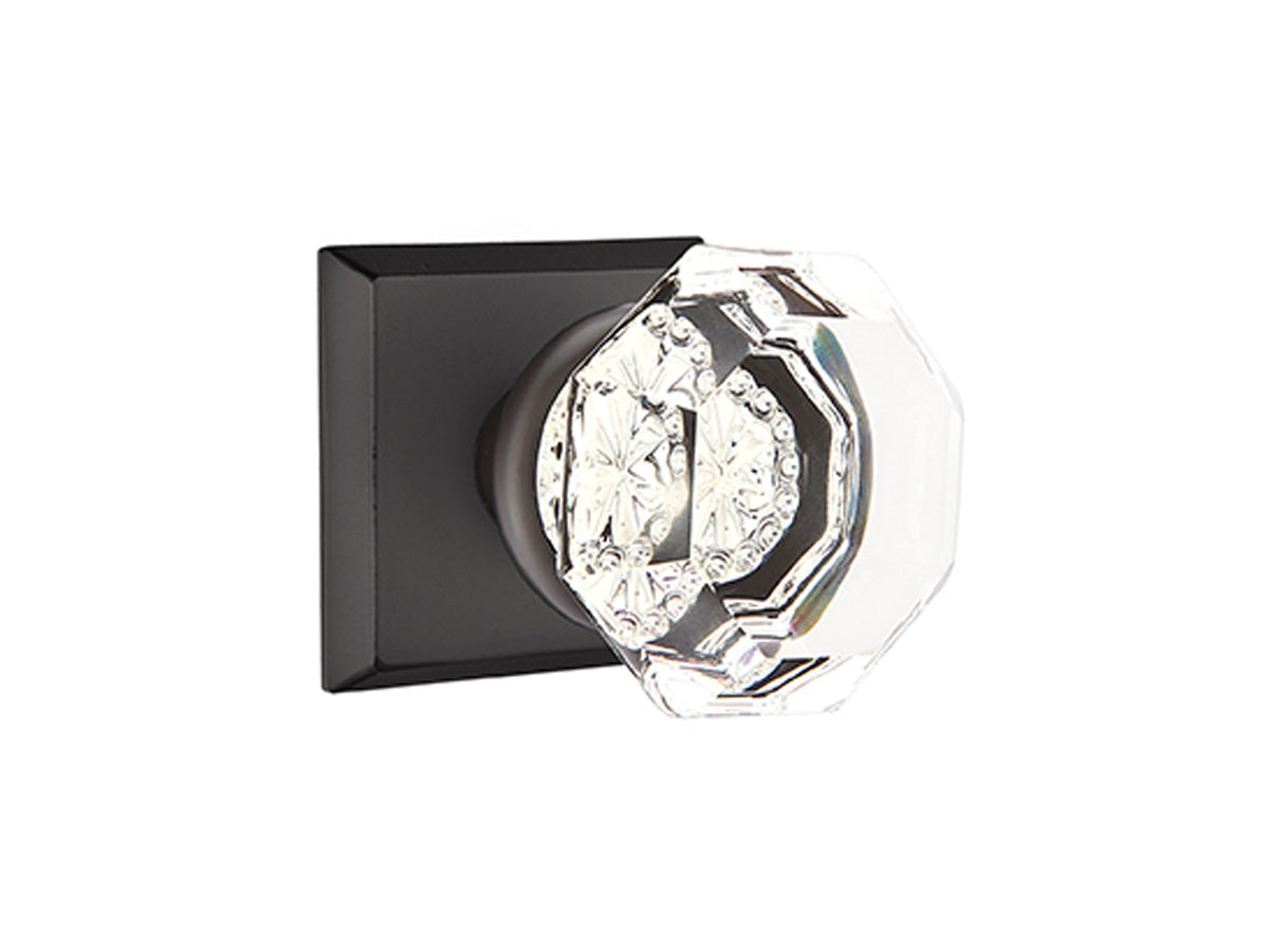 Emtek Old Town Clear Knob Flat Black Bronze Patina FB