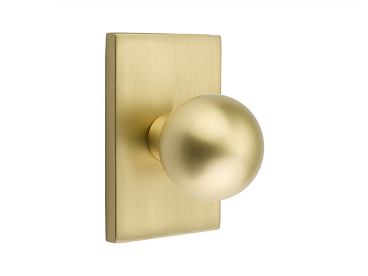 Emtek Orb Brass Knob Satin Brass US4