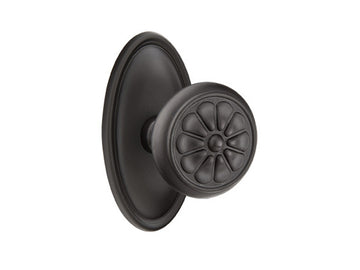 Emtek Petal Knob Flat Black Bronze Patina FB