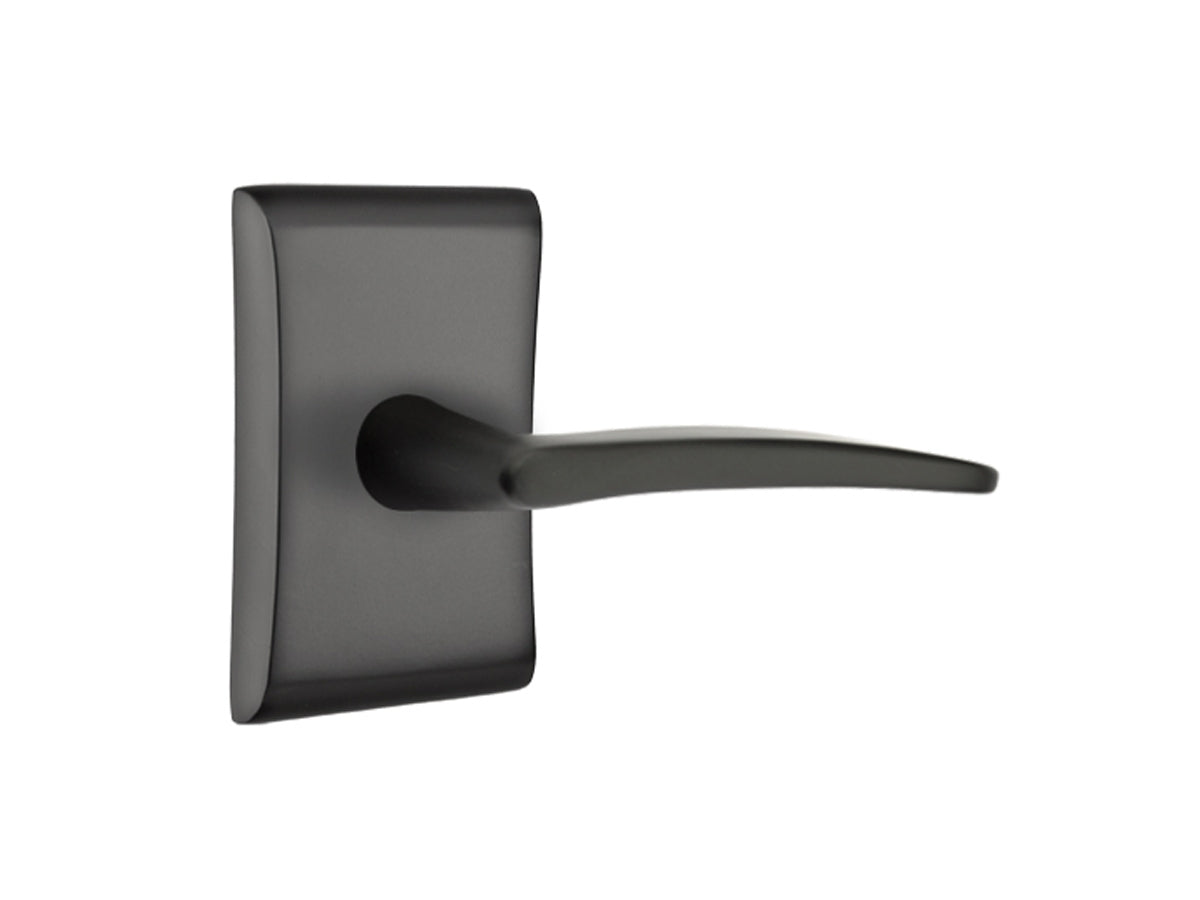 Emtek Poseidon Brass Lever Flat Black US19