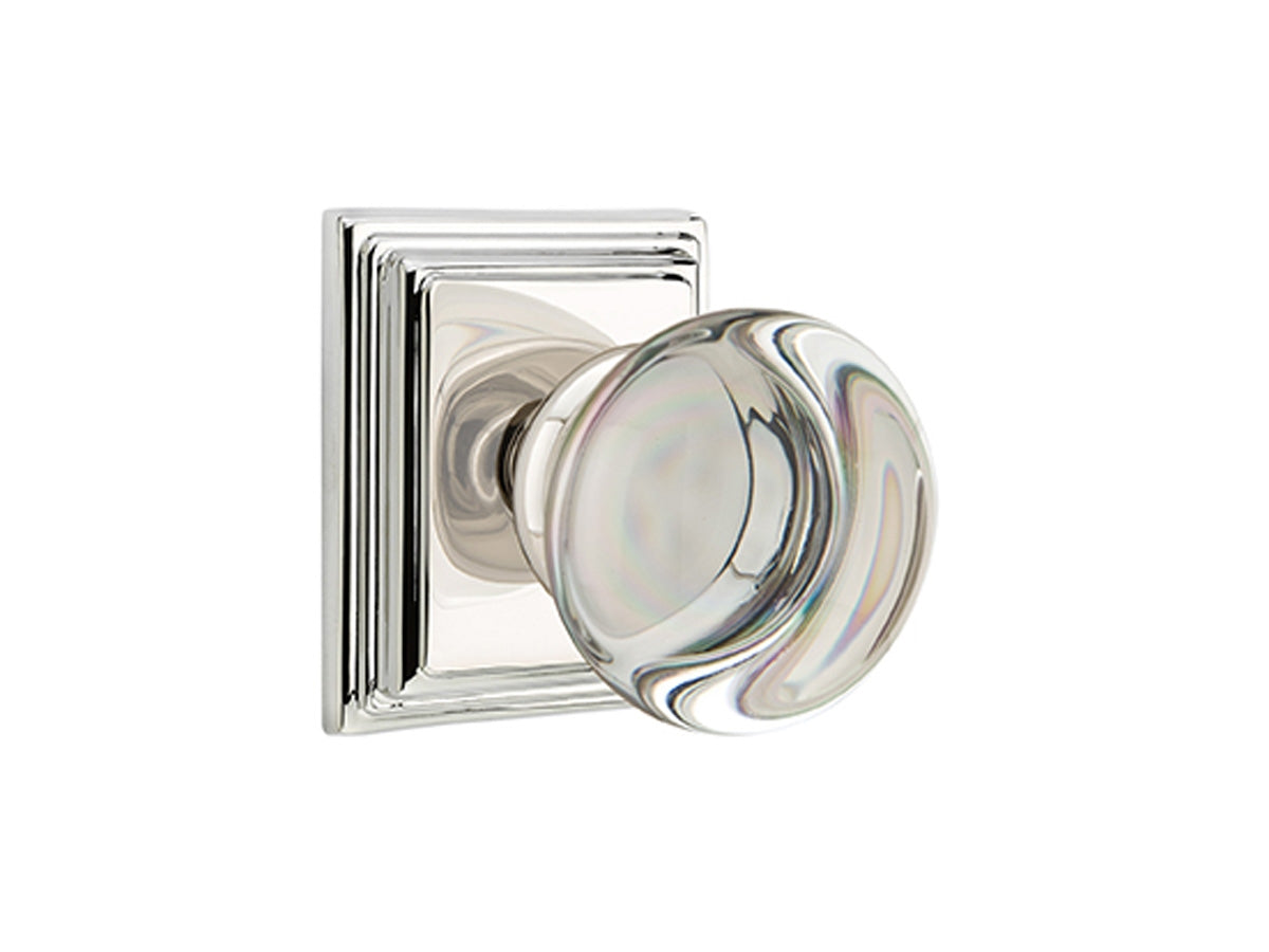 Emtek Providence Crystal Knob Polished Nickel US14