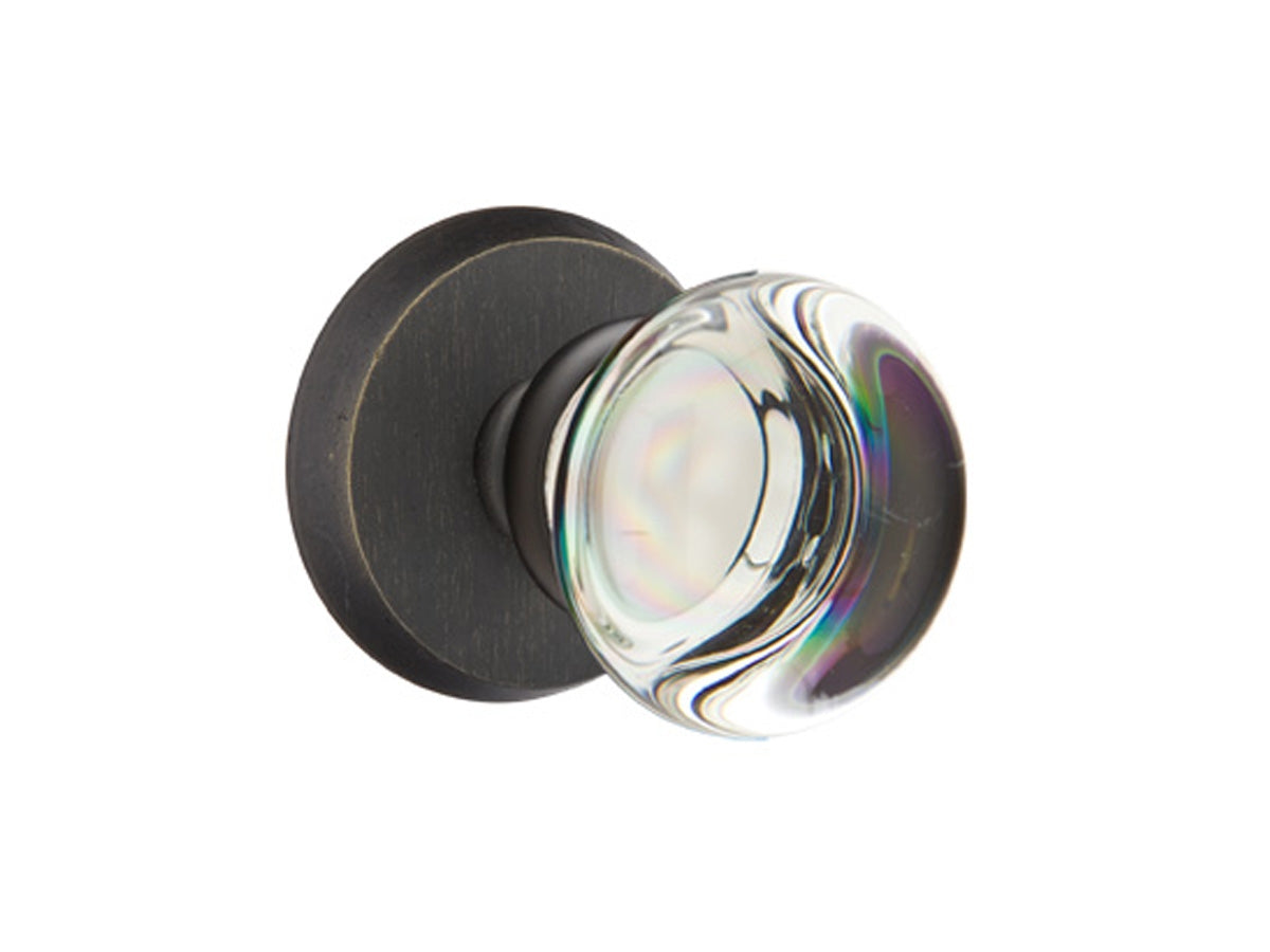 Emtek Providence Crystal Knob Medium Bronze Patina MB