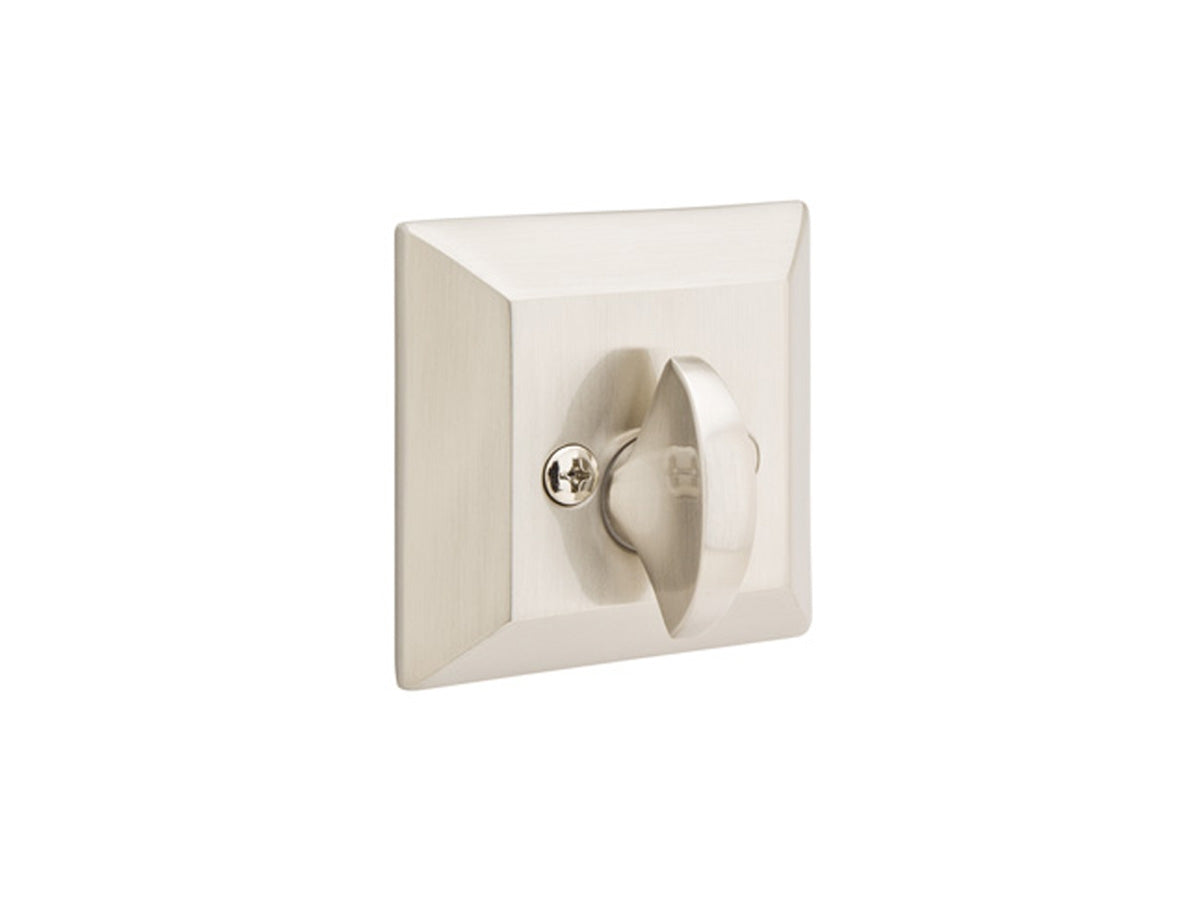 Emtek Brass Quincy Deadbolt Satin Nickel US15