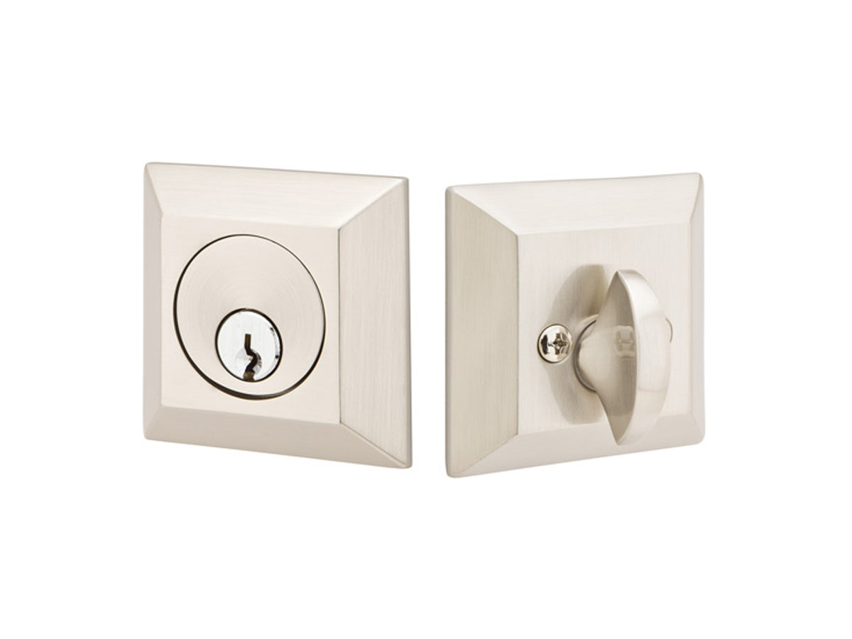 Emtek Brass Quincy Deadbolt Satin Nickel US15