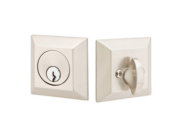 Emtek Brass Quincy Deadbolt Satin Nickel US15