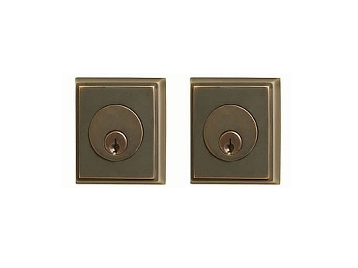 Emtek Brass Rectangular Deadbolt Oil Rubbed Bronze US10B