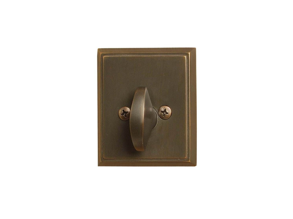 Emtek Brass Rectangular Deadbolt Oil Rubbed Bronze US10B