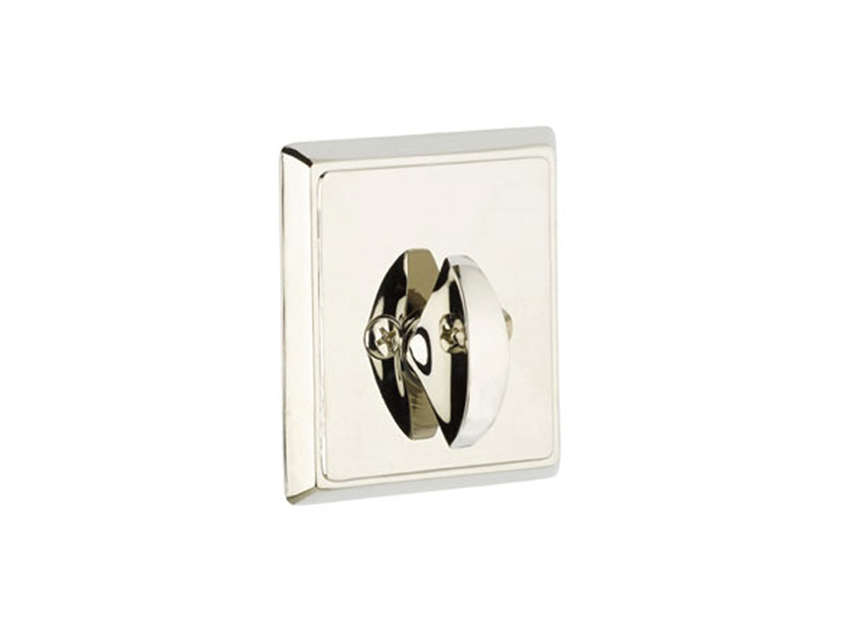 Emtek Brass Rectangular Deadbolt Polished Nickel US14