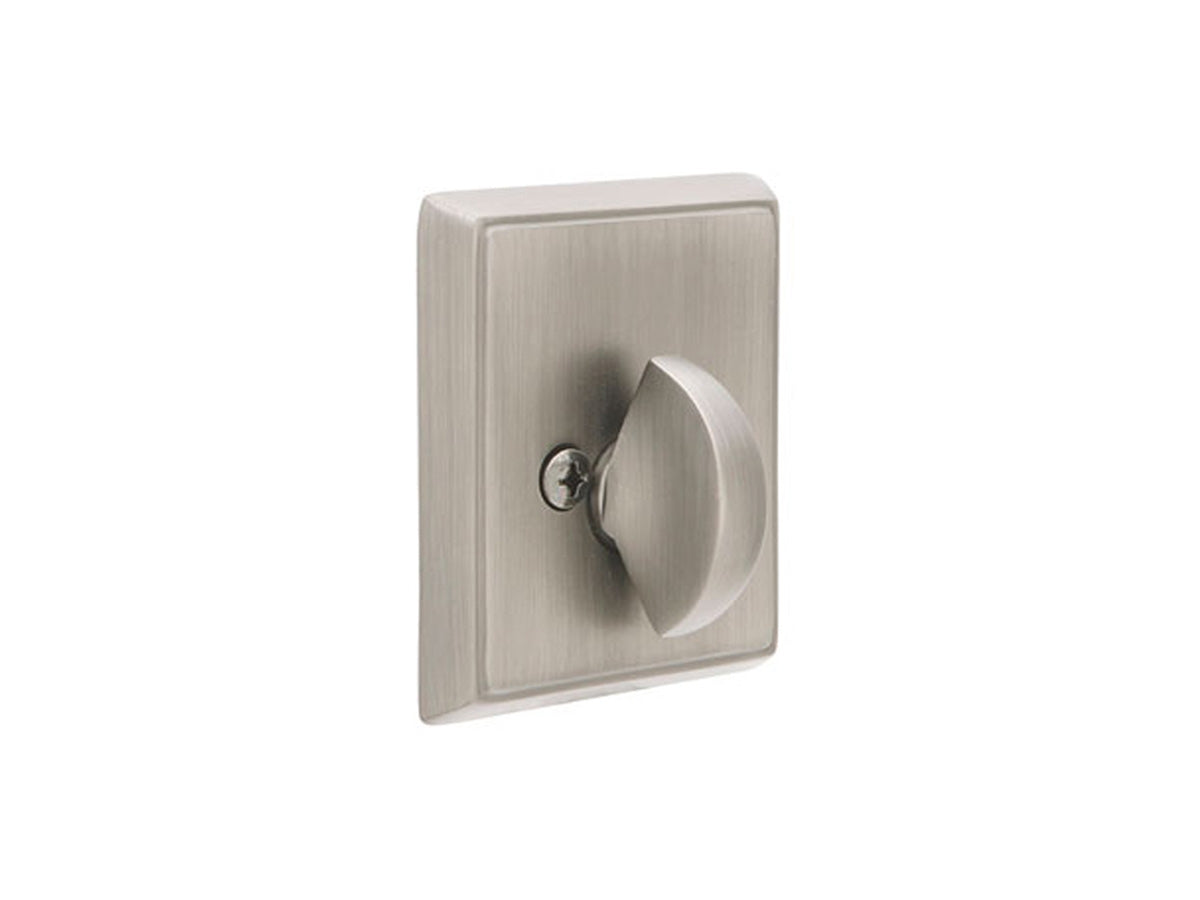 Emtek Brass Rectangular Deadbolt Pewter US15A