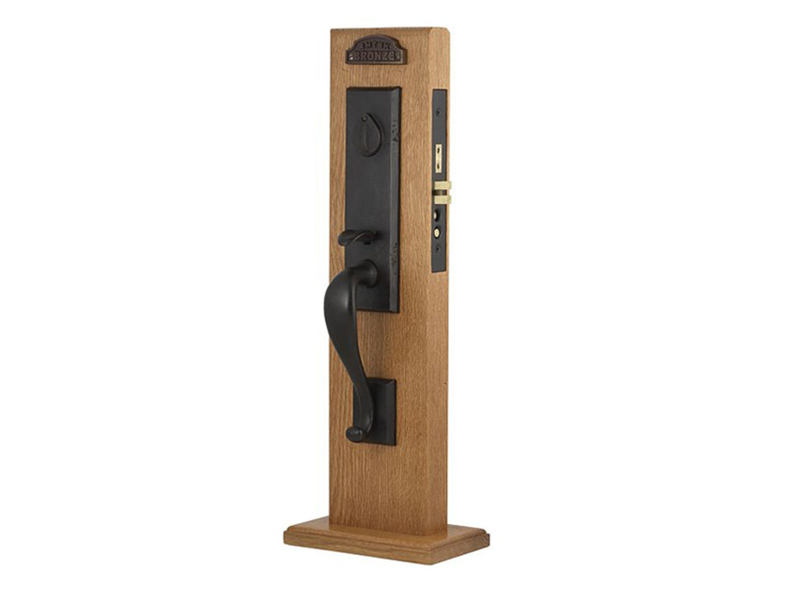 Emtek Rectangular Monolithic Mortise Entry Handleset
